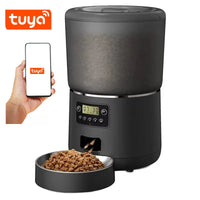 4L automatic WiFi pet feeder with app control, dual power supply, and perfect for cats and small dogs