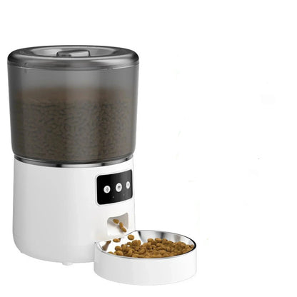 4L Automatic Smart Pet Cat Food Dispenser WiFi Cat Feeder with APP Control for Pet Dry Food Dual Power Supply For Small Dogs